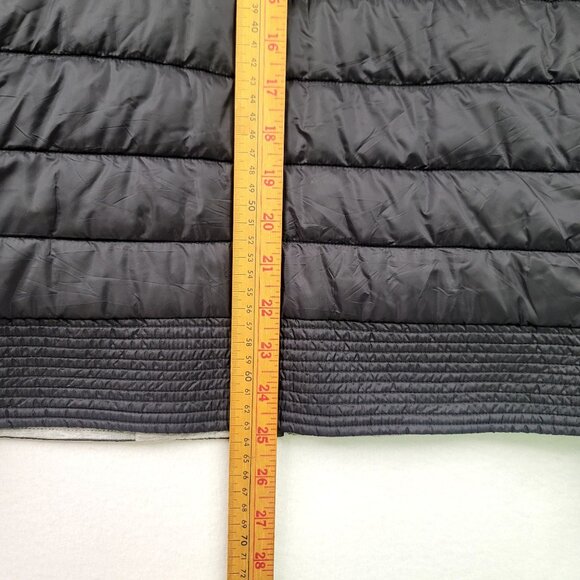 Lululemon Reversible Black Gray Puffer Quilted Jacket Zip Pockets Logo Size 6 - Picture 9 of 9
